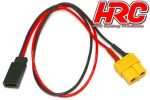 HRC9618 Ladeadapter XT60 (Buchse) -> JR/Futaba 30cm